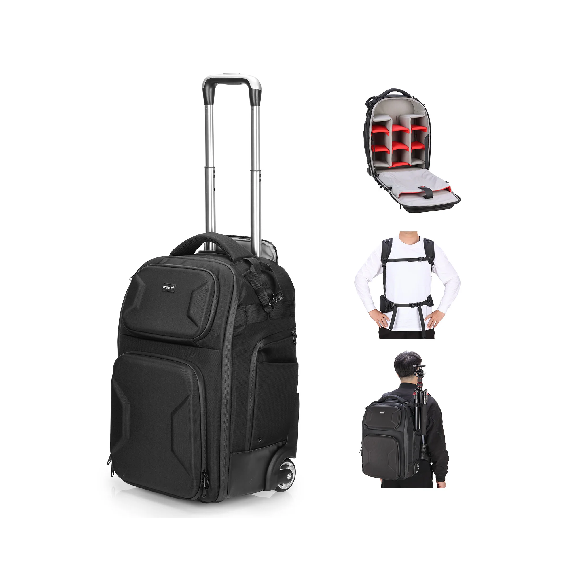 NEEWER PB027 Maleta con ruedas para cámara tipo equipaje de mano