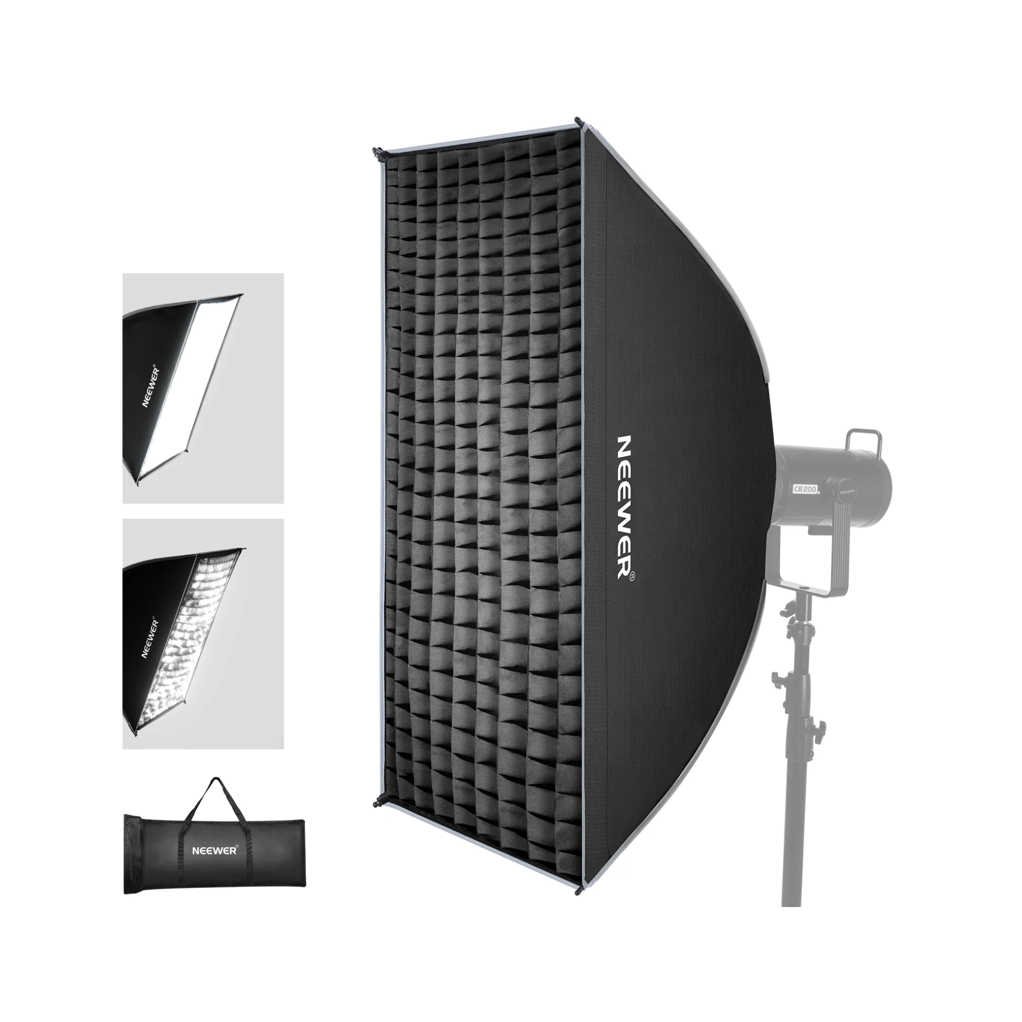 NEEWER NS93P Softbox Rectangular de 24" x 35" / 60 x 90 cm con Liberación Rápida