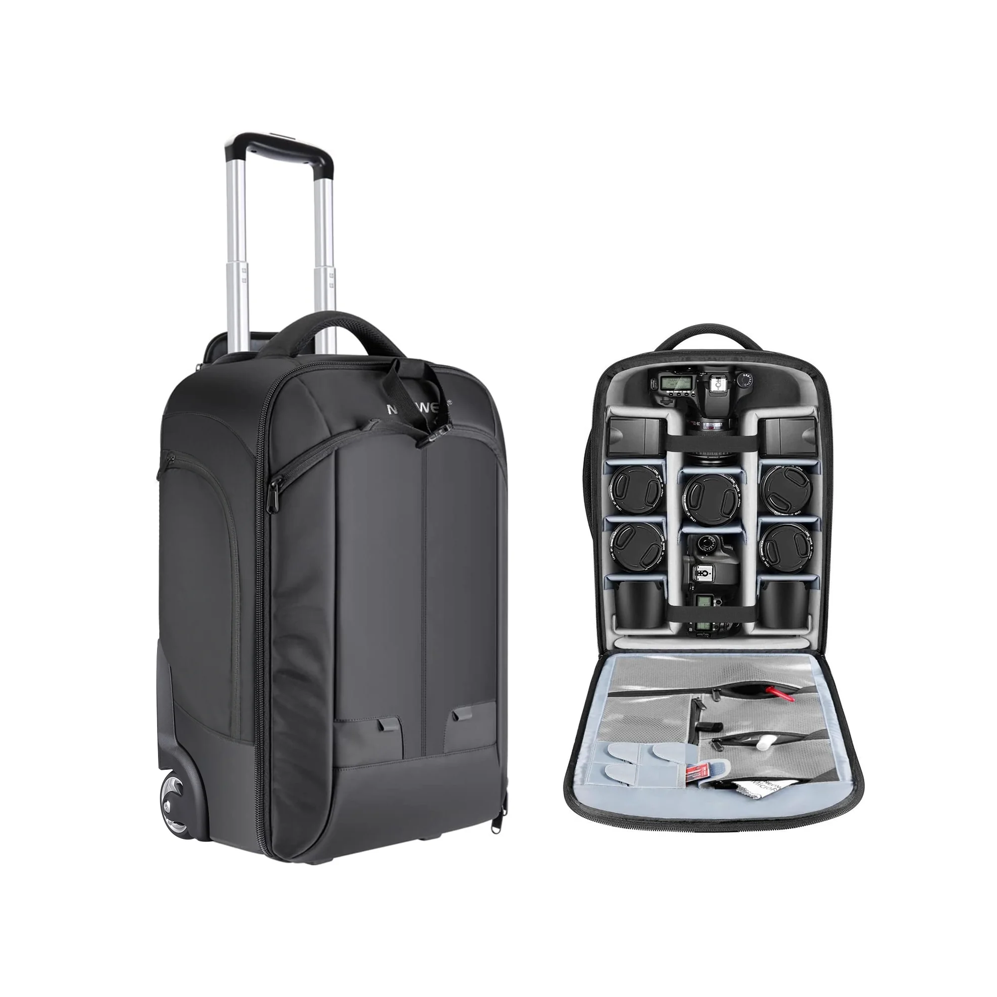 NEEWER NW3300-R Mochila trolley 2 en 1 de 22" x 14" x 10"