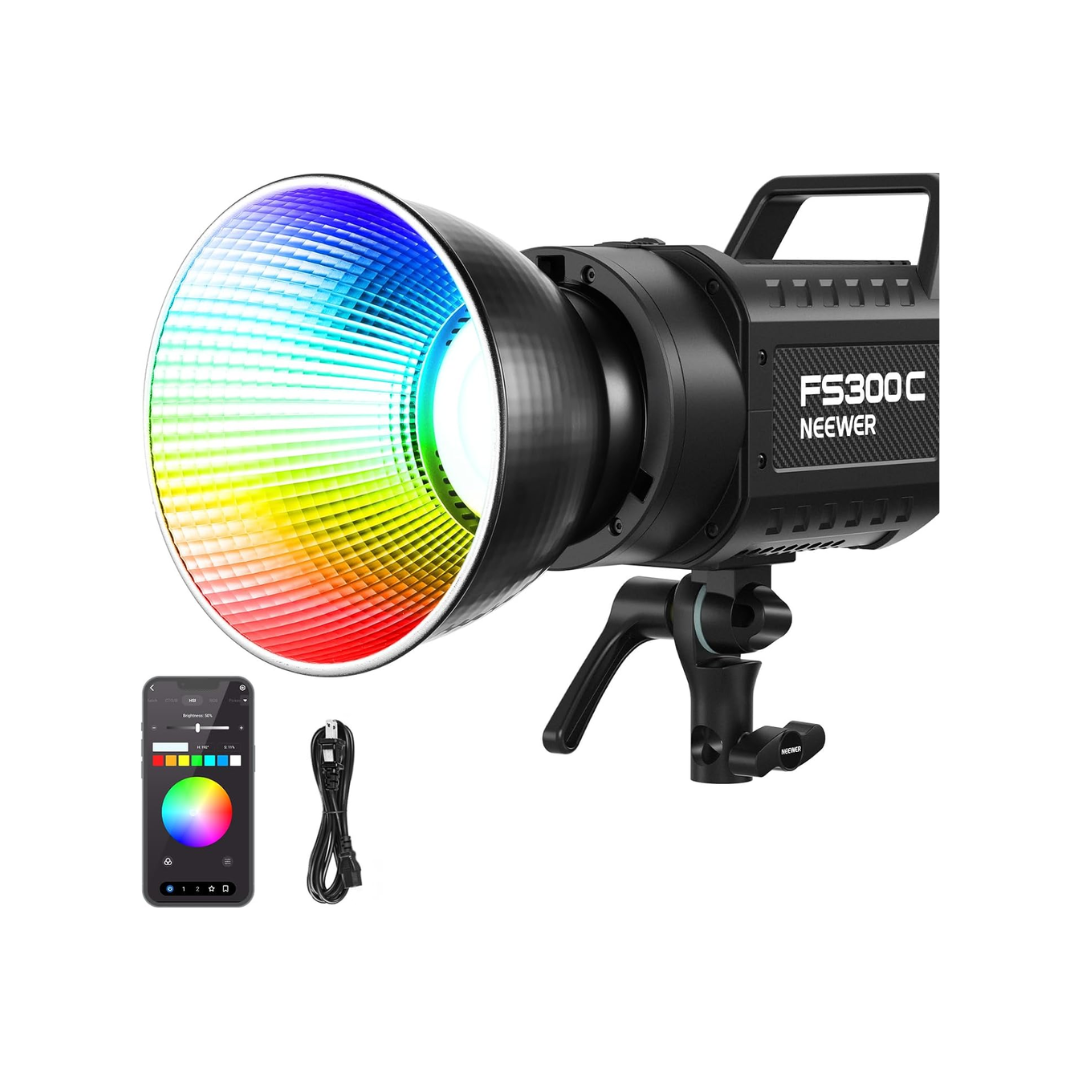 NEEWER FS300C Luz de video LED RGB de 300W