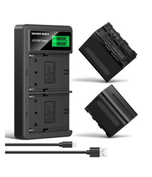 NEEWER NW-F970B 2 baterías de repuesto NP-F970 de 7800mAh