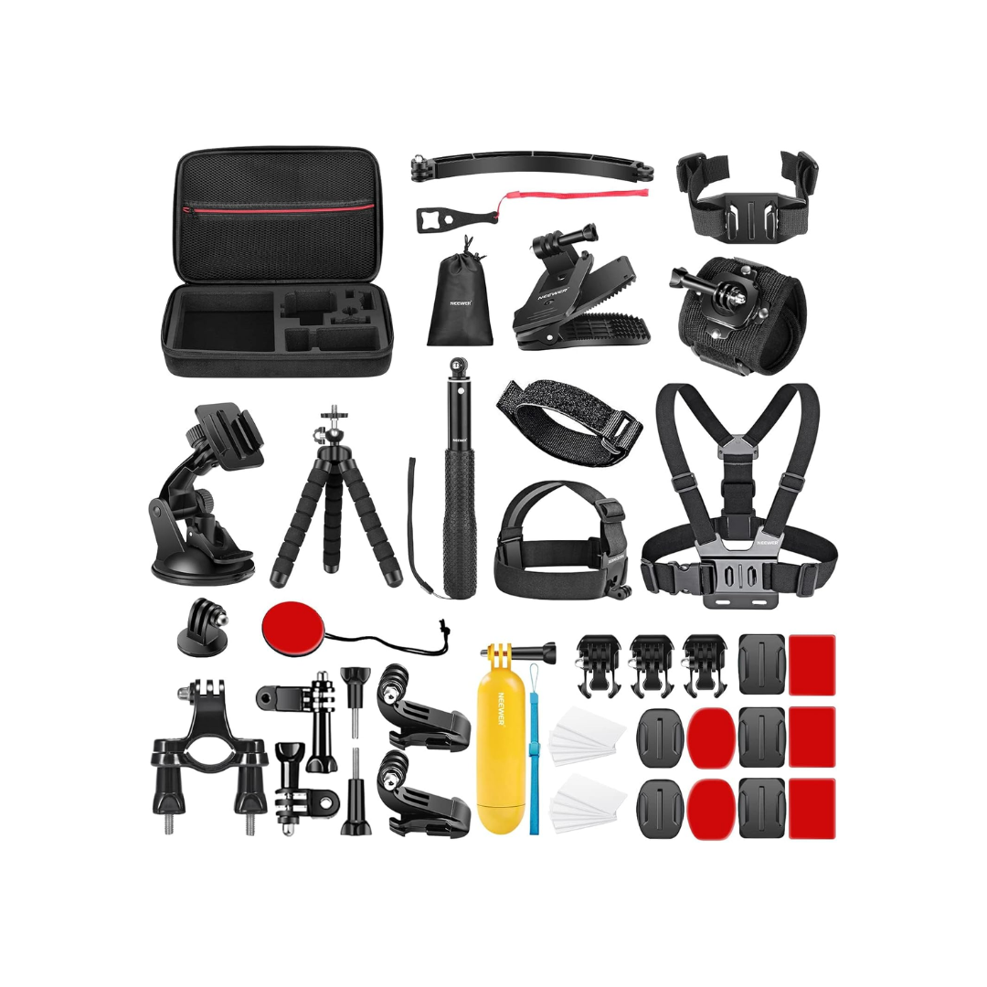 NEEWER GP-50 kit de 50 accesorios para GoPro