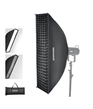 NEEWER NS94P Softbox rectangular 12" x 47"/30 x 120cm de liberación rápida
