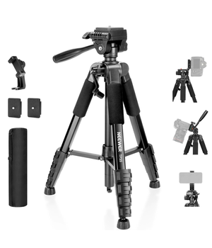 NEEWER TP55 - Trípode para cámara, trípode de 71 pulgadas con soporte para teléfono celular