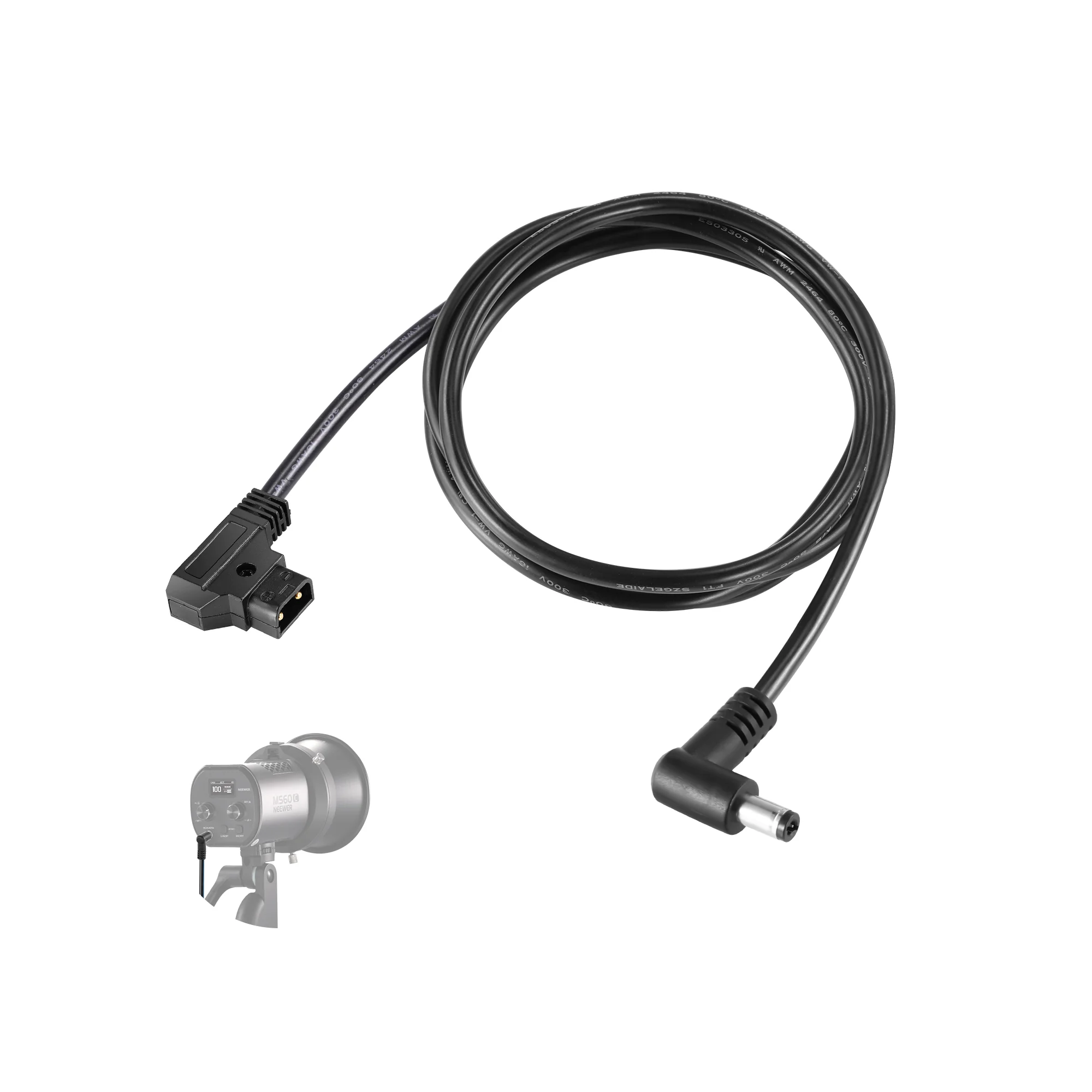 NEEWER NC010 Cable D-Tap a DC para luces LED MS60 / MS60B / MC60C / MS150B