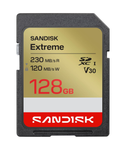 SANDISK Tarjeta UHS-I Extreme SD de 128 GB