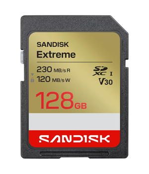 SANDISK Tarjeta UHS-I Extreme SD de 128 GB