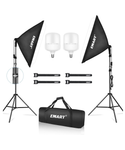 EMART Kit de iluminación Softbox, 20 x 28 pulgadas ( 50 x 71 cm ) / bombillos de 40 W