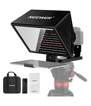 NEEWER Basics X12B Teleprompter elevable de aleación de aluminio de 12 pulgadas