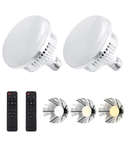 Skytex Kit de 2 bombillas LED tricolor regulables de 135 W