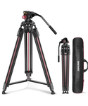 NEEWER LL38 Trípode de cámara de 79"/2m con cabezal fluido
