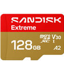 SANDISK Tarjeta UHS-I de 128 GB Extreme MicroSD