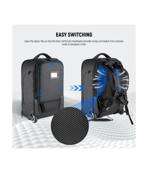 NEEWER NW3300-R Mochila trolley 2 en 1 de 22" x 14" x 10"