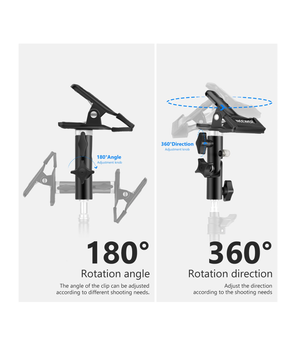 NEEWER CL-02 Abrazadera Metálica Reforzada para reflector