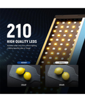 NEEWER Vara de Luz LED para Video Mejorada y Kit de Control Remoto 2.4G, Paquete de 2 Luces de Mano Regulables 3200K~5600K CRI97