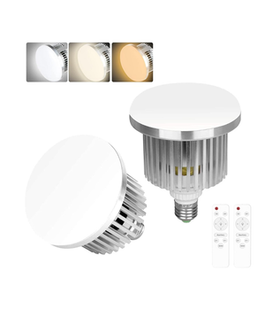 EMART Paquete de 2 bombillas LED E27 de 85 W para paraguas/softbox