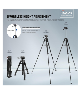 NEEWER TP55 - Trípode para cámara, trípode de 71 pulgadas con soporte para teléfono celular
