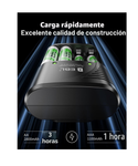 EBL Cargador de batería de 4 bahías con baterías recargables AA NiMh