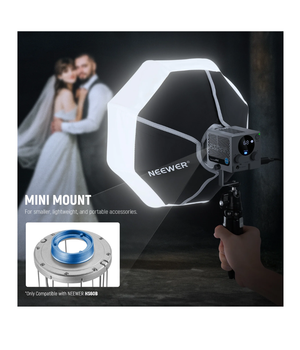 NEEWER NS7L MINI MOUNT softbox de linterna de 12"/30cm (NO BOWENS)