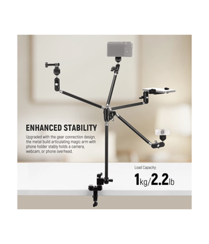 NEEWER UA056 Brazo mágico articulado de 30" / 76cm  con super abrazadera