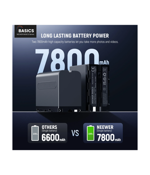 NEEWER NW-F970B 2 baterías de repuesto NP-F970 de 7800mAh