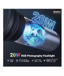 NEEWER FL20 Linterna de fotografía RGB de 20 W