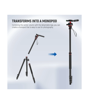 NEEWER TP08 Trípode monopié para cámara de 77"