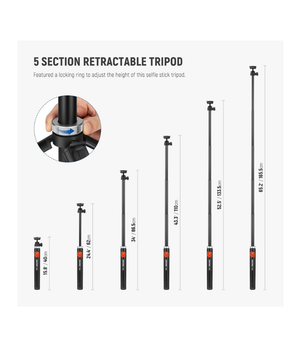 NEEWER TS05 Trípode selfie para celular y cámara con control remoto
