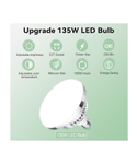Skytex Kit de 2 bombillas LED tricolor regulables de 135 W