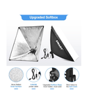 EMART Kit de iluminación Softbox, 20 x 28 pulgadas ( 50 x 71 cm ) / bombillos de 40 W