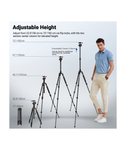 NEEWER TP14B Trípode monopié de viaje de 72" / 182 cm para cámara
