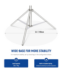 Neewer Soporte de luz de acero inoxidable de 9.2 pie /280 centímetros