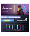 NEEWER SL50 Barra de Luz RGB Magnética de Mano de 21" / 53 cm con batería de 4000mAh