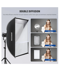 NEEWER NS93P Softbox Rectangular de 24" x 35" / 60 x 90 cm con Liberación Rápida