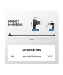 NEEWER NC010 Cable D-Tap a DC para luces LED MS60 / MS60B / MC60C / MS150B
