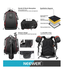 NEEWER NW-XJB-D2330-R Mochila Pro para cámara impermeable y acolchada