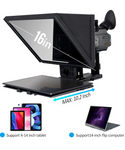 ILOKNZI Teleprompter elevable grande de 16 pulgadas con control remoto