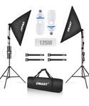 EMART Kit de iluminación Softbox, 20 x 28 pulgadas / bombillos de 105 W