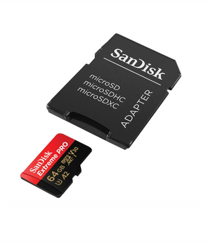 SanDisk Tarjeta Extreme PRO microSD con adaptador de 64 GB