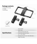 NEEWER Kit de vlogging para smartphone con estabilizador y doble asa.