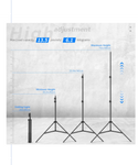 Neewer trípode de aluminio de 6.23 pies para kits de estudio.