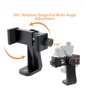 Adaptador de montaje de trípode para teléfono con control remoto Bluetooth