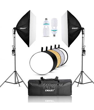 EMART Kit de iluminación Softbox, 24 x 24 pulgadas