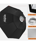 Godox  Softbox Octagonal de 37" con Montura Bowens y Honeycomb Grid para Monolight Photo Studio Iluminación estroboscópica