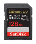 SanDisk Tarjeta de memoria Extreme PRO SDXC UHS-II de 128 GB - C10, U3, V60, 6K, 4K UHD, tarjeta SD