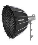 NEEWER softbox parabólico de instalación rápida de 33.5 pulgadas / 85 cm con difusores, rejilla de panal y bolsa