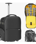 NEEWER NW-8903 Mochila con ruedas 2 en 1 para cámara DSLR y accesorios - Compartimento acolchado, desmontable y antigolpes