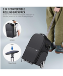 NEEWER NW-8903 Mochila con ruedas 2 en 1 para cámara DSLR y accesorios - Compartimento acolchado, desmontable y antigolpes