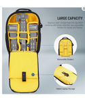 NEEWER NW-8903 Mochila con ruedas 2 en 1 para cámara DSLR y accesorios - Compartimento acolchado, desmontable y antigolpes