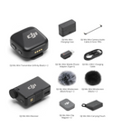 DJI Mic Mini (2 TX + 1 RX + estuche de carga), micrófono inalámbrico Lavalier para iPhone/cámara/Android, ultraligero